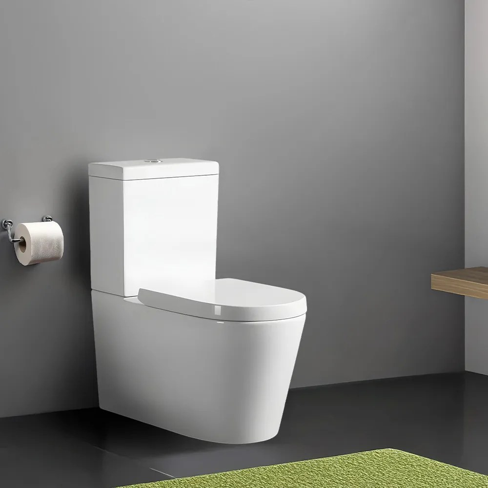 Combinație WC Paulo fără margine cu evacuare inferioară/posterioară