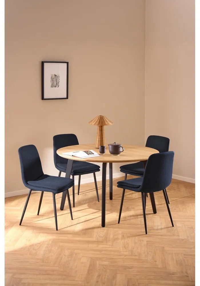 Scaun de dining albastru închis Becca – Actona