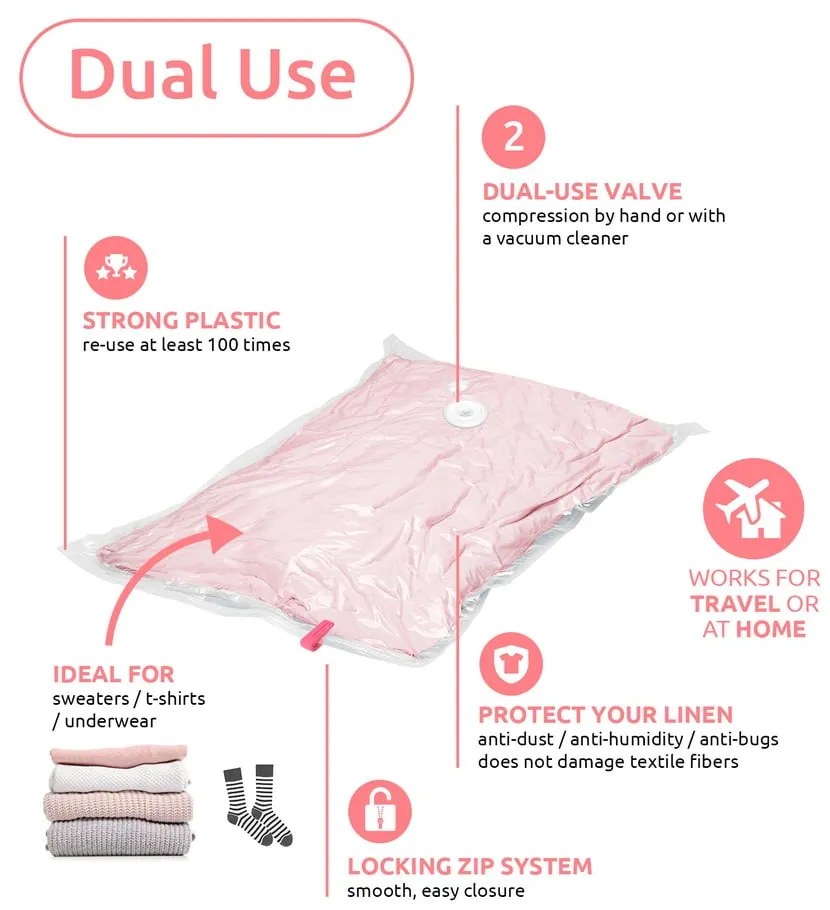 Saci de vidat 2 buc. Hanging Vacuum S – Compactor