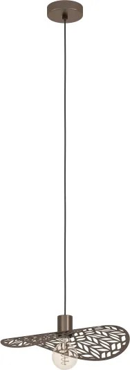 Eglo 44124 - Pendul pe cablu SWABY, 1xE27/60W/230V, Ø 40 cm, bronz