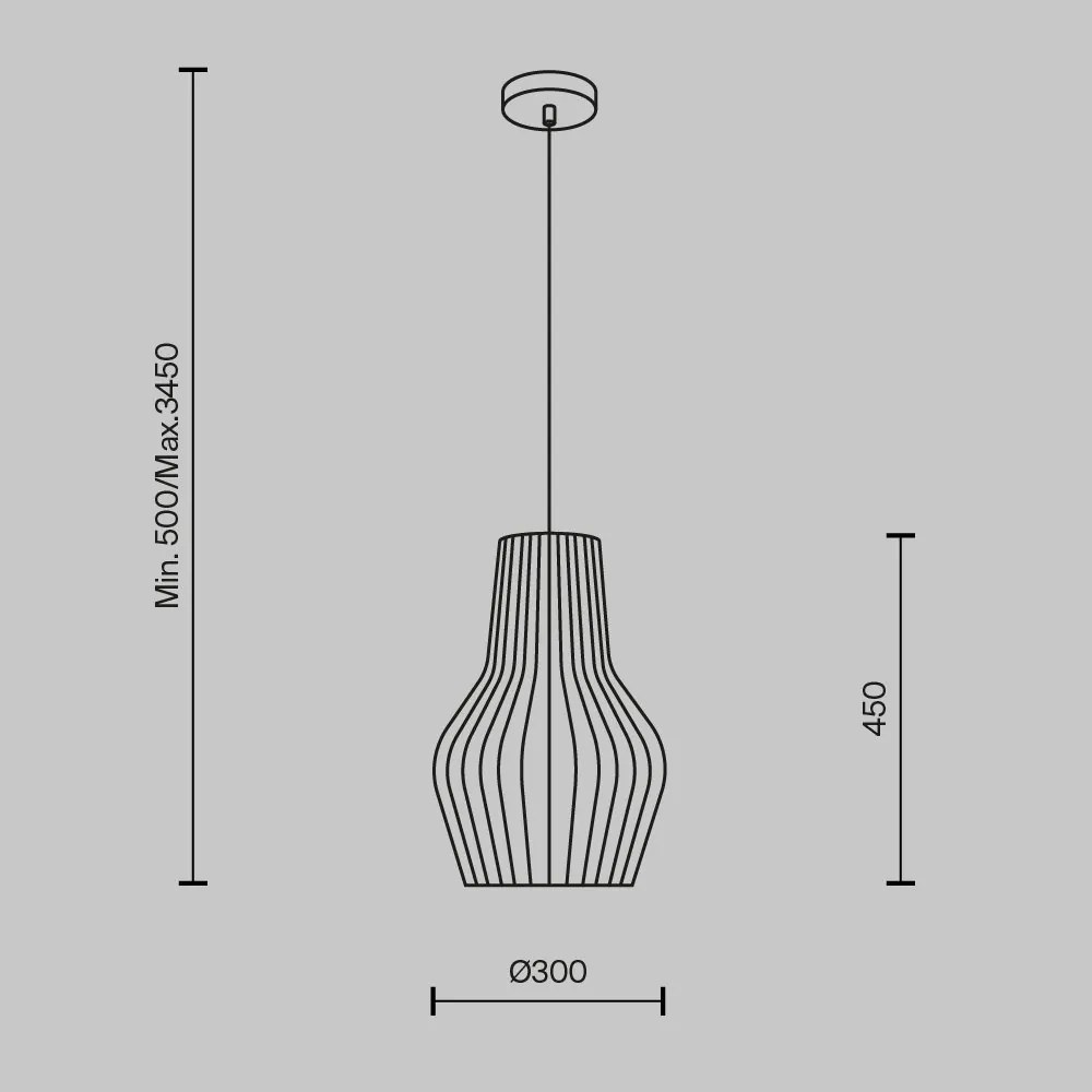 Pendul design decorativ natural Roots 30cm