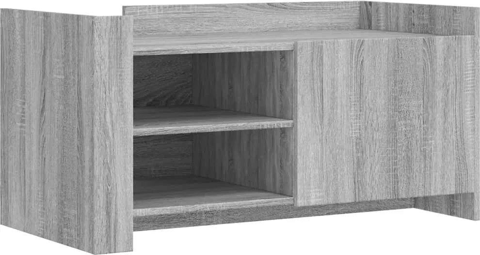 vidaXL Măsuță de cafea gri sonoma 100x50x50 cm lemn prelucrat