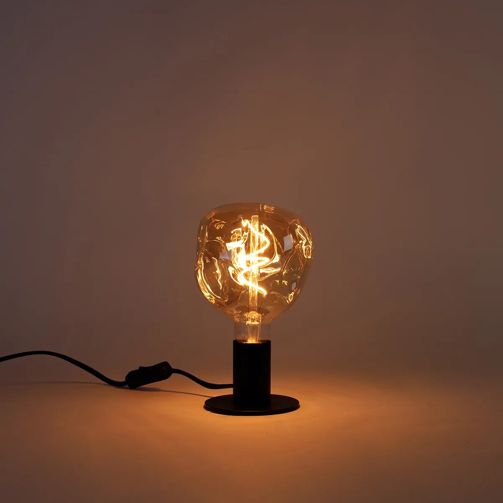 Lampă LED E27 reglabilă G125 auriu 4W 150 lm 1800K