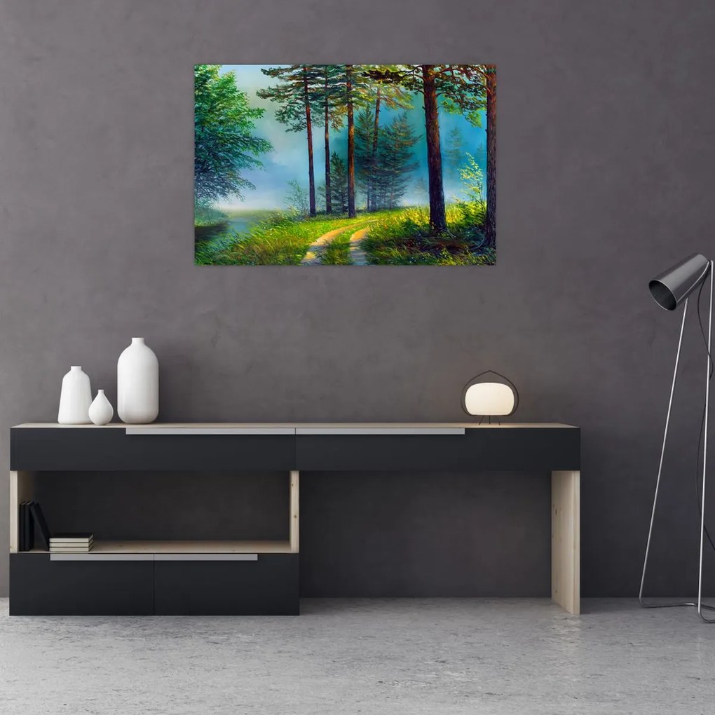 Tablou - Pictură în ulei de peisaj (90x60 cm)