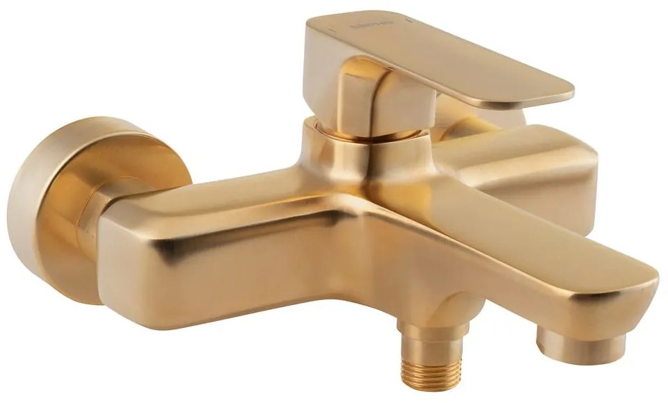 Baterie aurie pentru cadă cu montare pe perete (2 ieșiri) Spy – Sapho