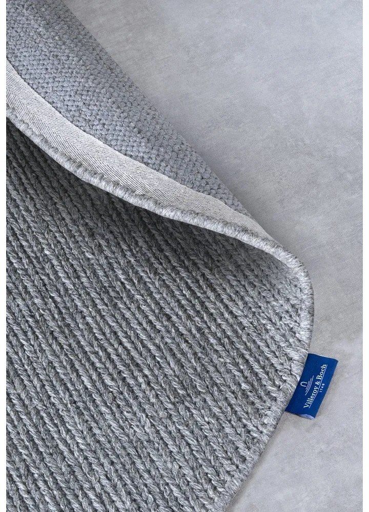 Covor gri țesut manual rotund din lână ø 200 cm Francois – Villeroy&Boch