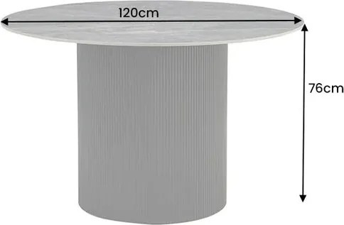 Masa rotunda, Ceramica Gri, UNIQUE 120cm A-46382 VC