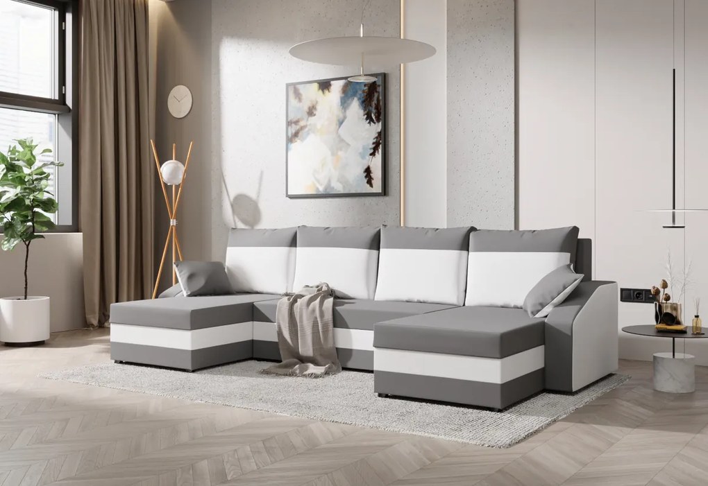 Supermobel Canapea extensibilă în formă de U WELDA, 302x75x138,haiti 17/haiti 0
