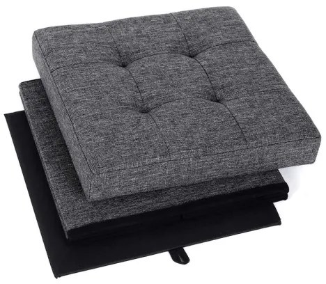 Taburet SULTAN 38x38 cm, gri