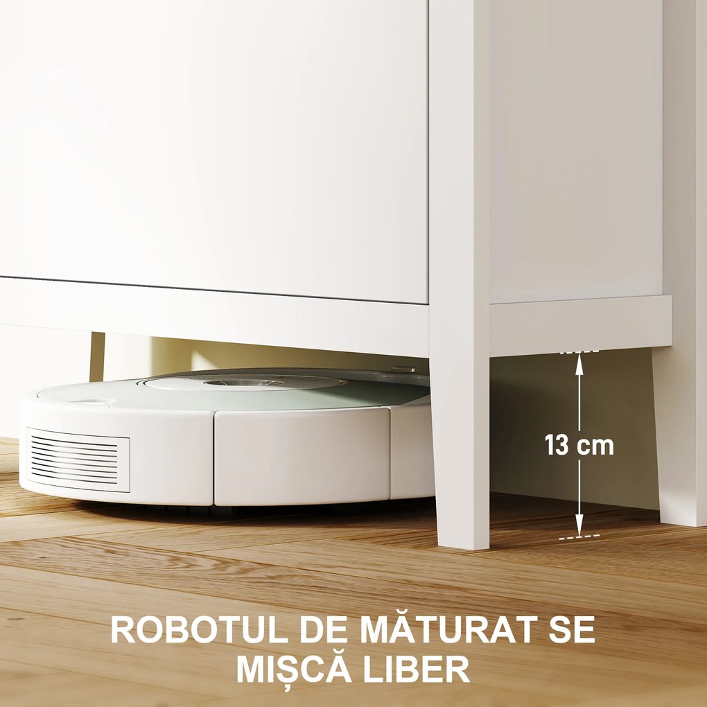 HOMCOM Pantofar cu 2 Sertare Rabatabile pentru 14 Perechi de Pantofi și Rafturi Reglabile, 80x24x95.5 cm, Alb | Aosom Romania