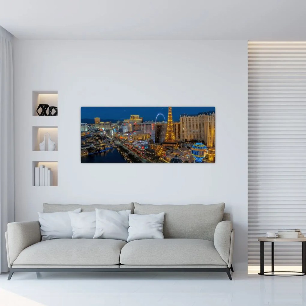 Tablou cu  Las Vegas nocturn (120x50 cm), în 40 de alte dimensiuni noi