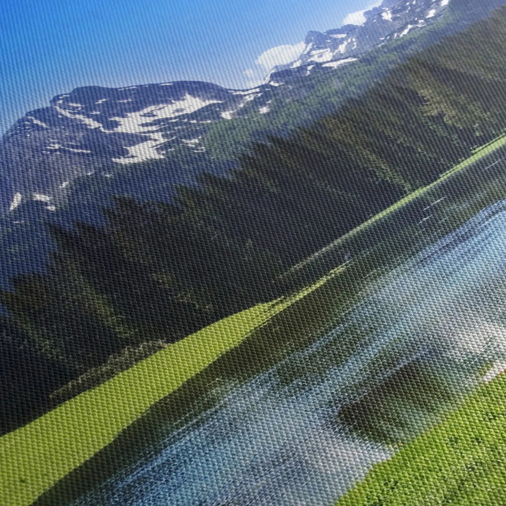Tablou - vâfurile montane înzăpezite (150x105 cm)