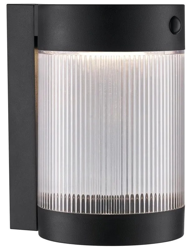 Aplica solara cu senzor de miscare, protectie IP44, Coupar negru