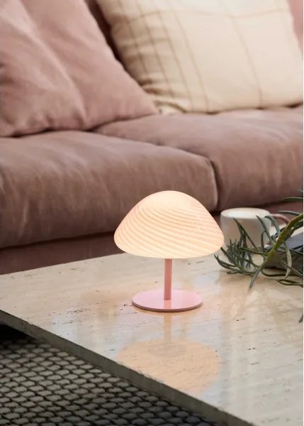 Halo Design 747047 - Lampă de masă CANDY MINI MUSH 1xG9/25W/230V Ø 17 cm roz