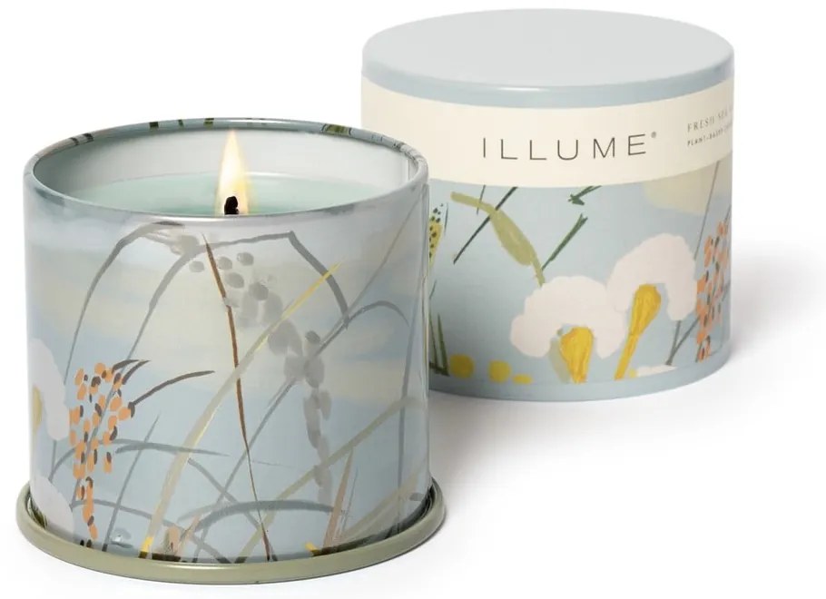 Lumânare parfumată timp de ardere 50 h Fresh Sea Salt – ILLUME x Bloomingville