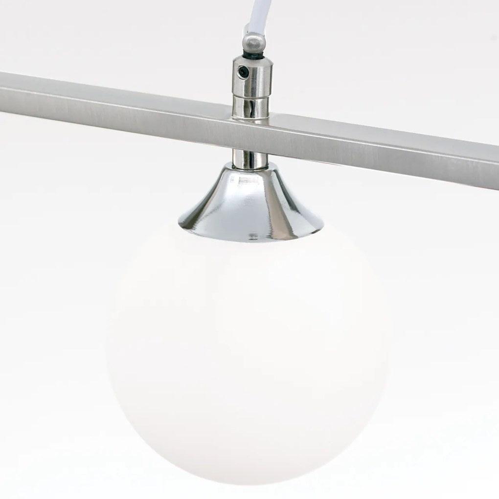 Lustra suspendata design modern SNOWWHITE 5L crom satin