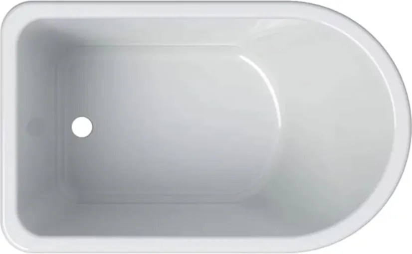 Cada asimetrica pentru copii Geberit Bambini alb 77x47 cm