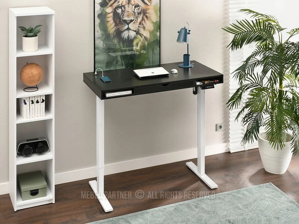 Masă PC Osto 120 (lemn negru + alb). Promo -12%. 1109826