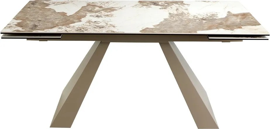 Masa extensibila deosebita design LUX Porcelain Marble 180-260x90cm