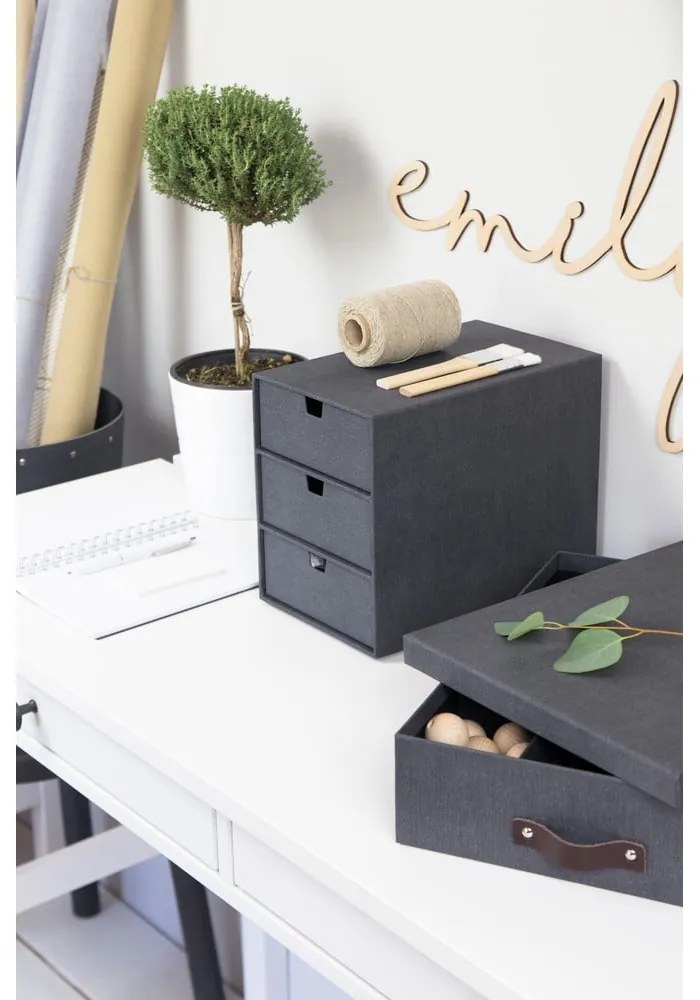 Organizator pentru sertar din carton Ingrid Canvas Paper Laminate – Bigso