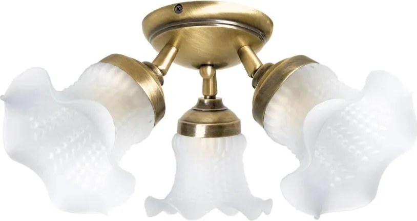 Lustra aplicata din alama design italian Glass Bell 3L