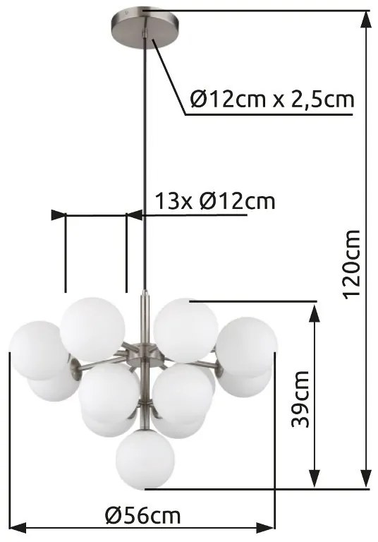 Lustra suspendata design modern GRAPPY 13L