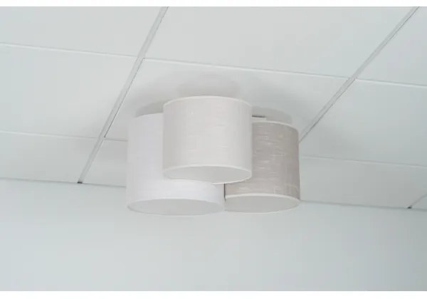 Brilagi - Plafonieră SNAKE 3xE27/15W/230V gri/crem