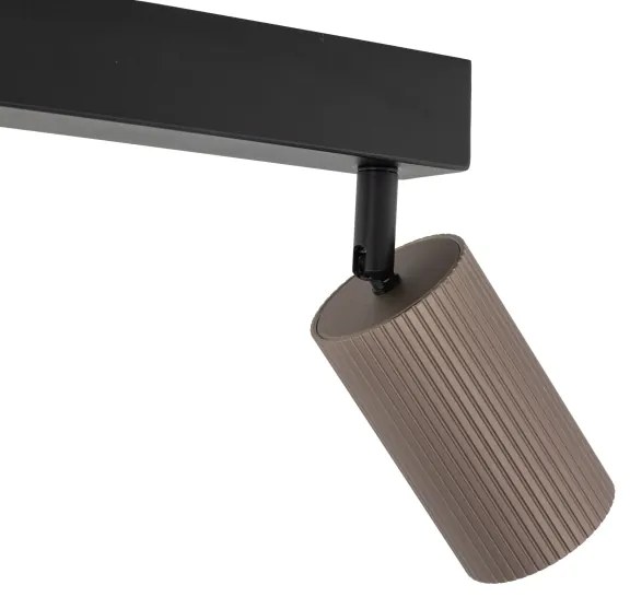 Spot TUNE 2xGU10/10W/230V negru/maro