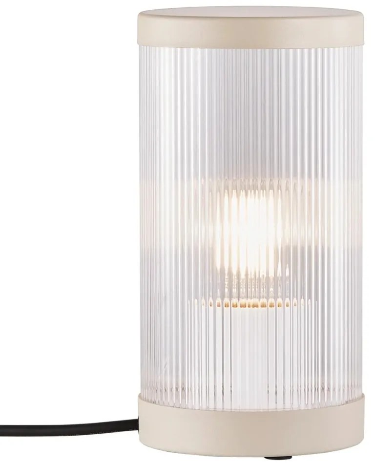 Veioza, lampa de masa pentru iluminat exterior IP54 Coupar nisip bej