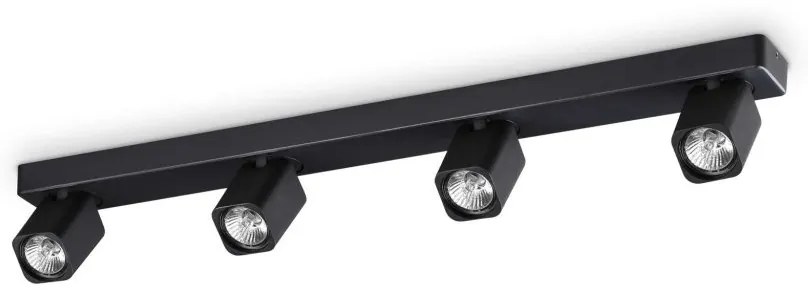 Plafoniera cu spoturi Rudy pl4 square negru