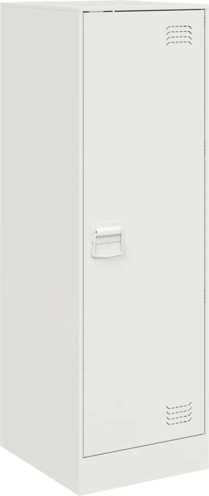 vidaXL Servantă, alb, 34,5x39x107 cm, oțel