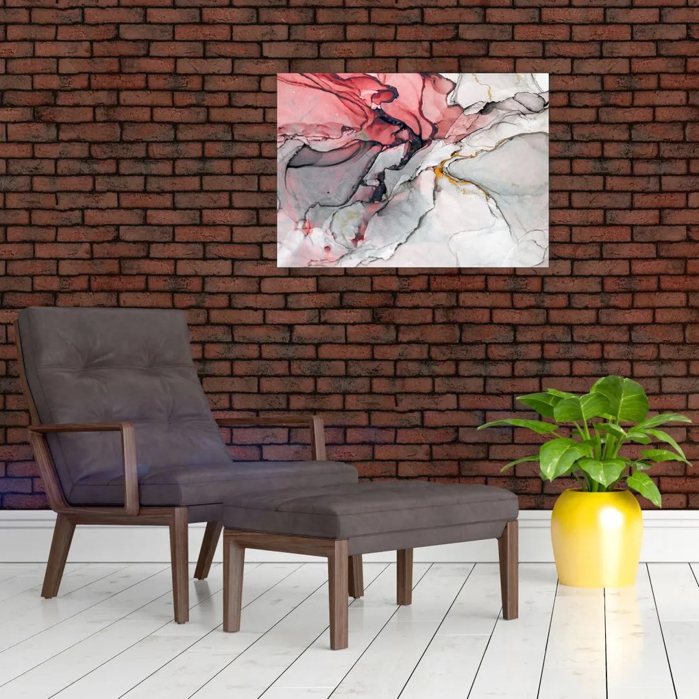 Tablou pe sticlă abstractie (70x50 cm)