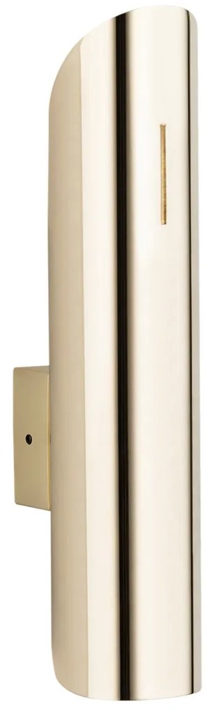 Aplica de perete cu iluminat up/down AKRON aurie
