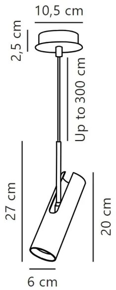 DFTP by Nordlux - Pendul pe cablu MIB 1xGU10/8W/230V, alb