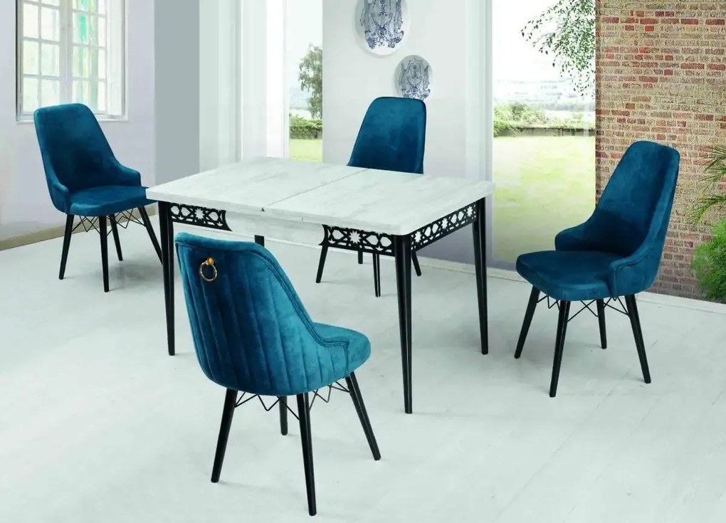 Resigilat:Scaun tapitat Homs Smarald, 88X47x42-cm,30213