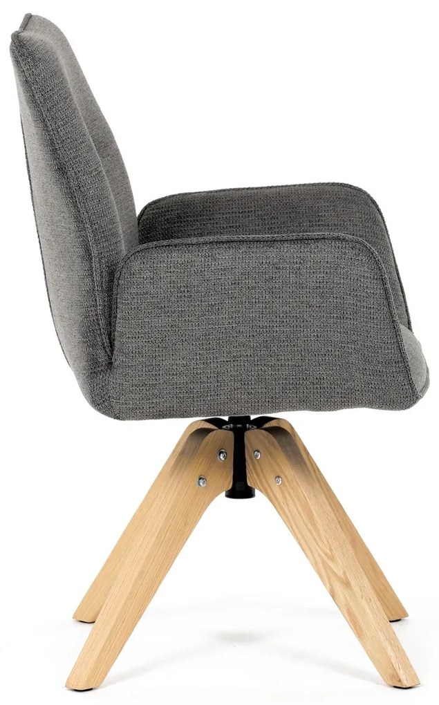 Scaun de sufragerie DCH-C2148 GREY2 cu materialimpermeabil