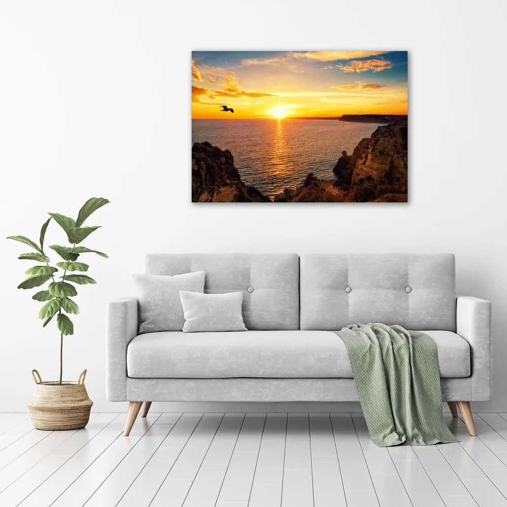 Tablou canvas Apus de soare pe mare