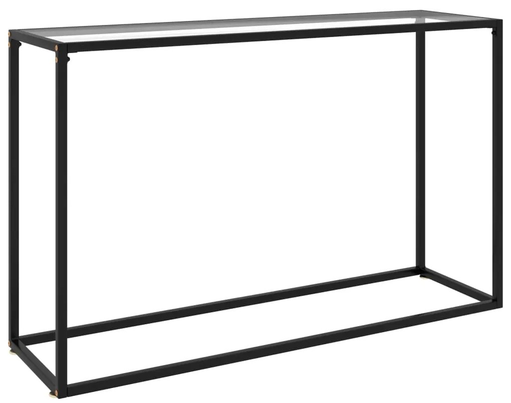 vidaXL Masă consolă, transparent, 120x35x75 cm, sticlă securizată