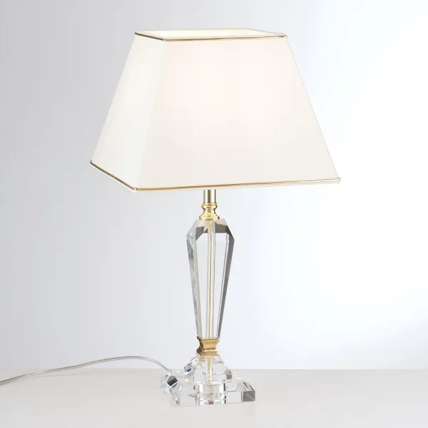 Orion LA 4-1201 - Lampă de cristal de masă VERONIQUE 1xE27/60W/230V crem/auriu