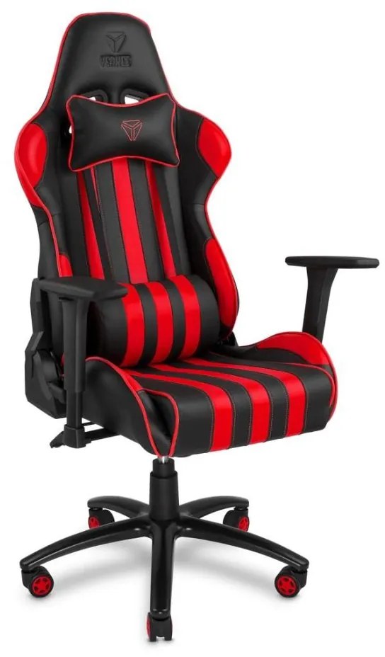 Scaun de joc negru/roșu Yenkee