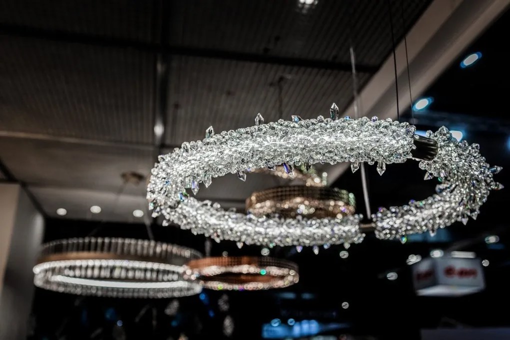Lustra LED LUX moderna design circular D85 GLACEE 02