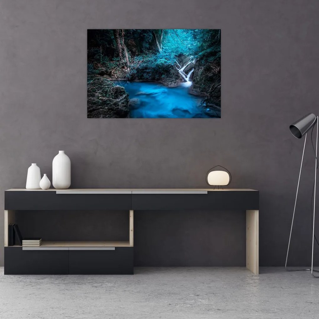 Tablou - Noaptea magică în pădurea tropicală (90x60 cm)