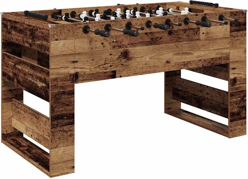 vidaXL Masă de Foosball Lemn vechi 146,5 x 74 x 85 cm Lemn compozit