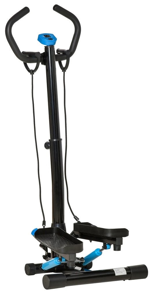 HOMCOM Stepper Fitness cu Twist pentru Exerciții Aerobice, Reglabil, cu Benzi de Rezistență, Ideal pentru Acasă și Birou, Albastru | Aosom Romania