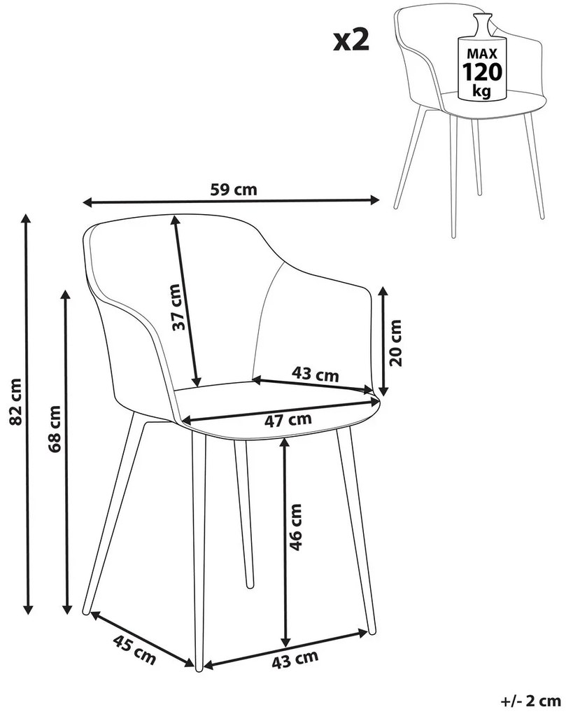 Set 2 buc scaune sufragerie Eleni (mentă). 1078710
