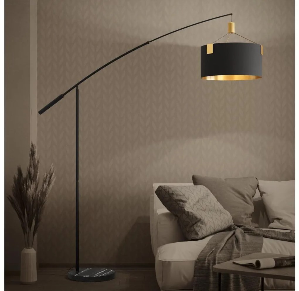 Lampă de masă Eglo 39966 TORTOLA 3xE27/40W/230V negru/auriu