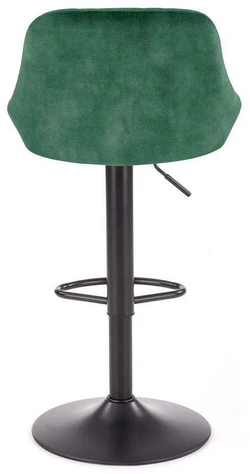 Scaun de bar Archer, verde/negru