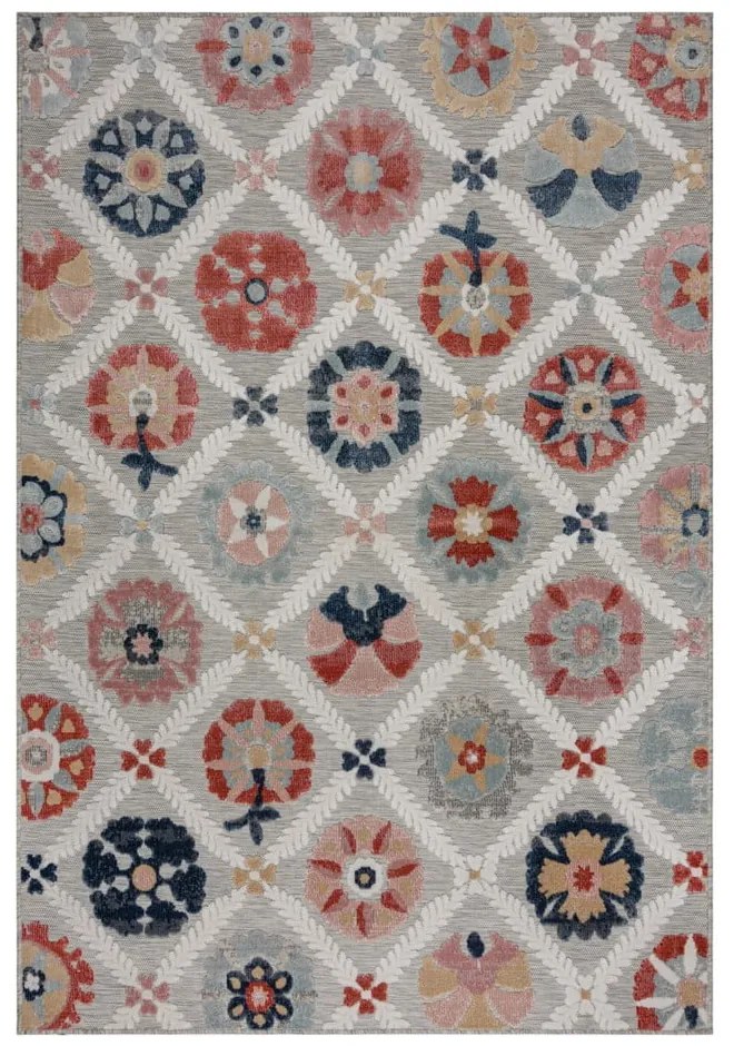 Covor de exterior gri 290x200 cm Flora - Flair Rugs