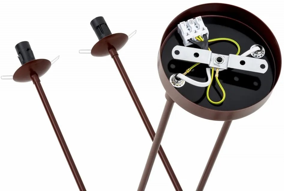 Lustra reglabila design modern ABSOS 4L maro