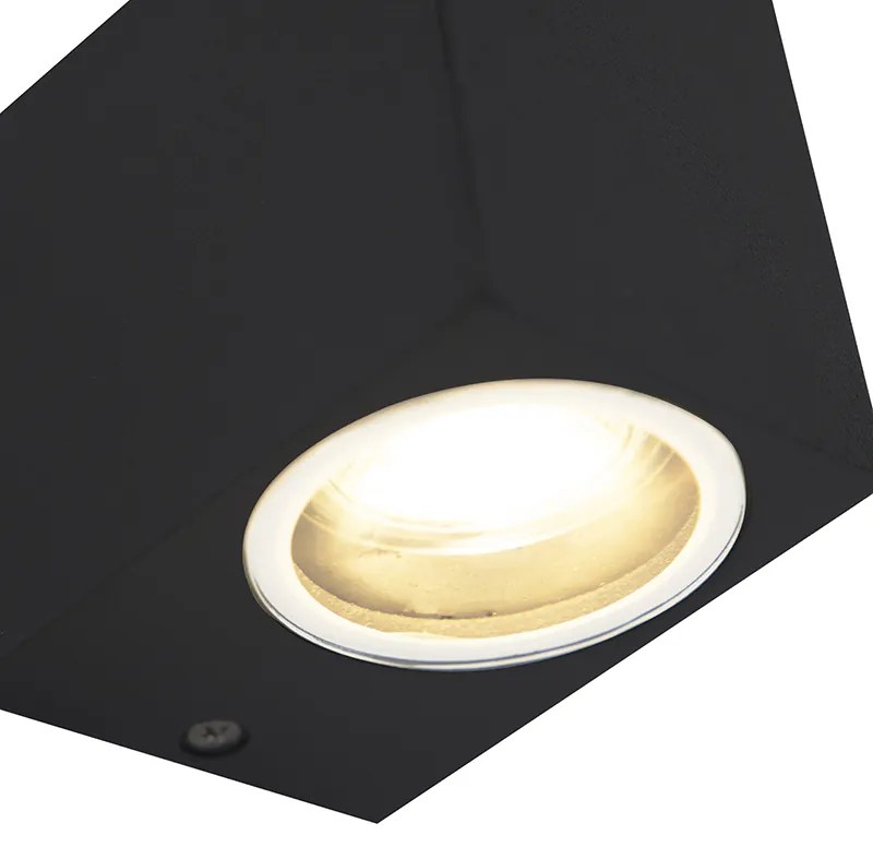 Set de 4 aplice moderne negre IP44 - Baleno